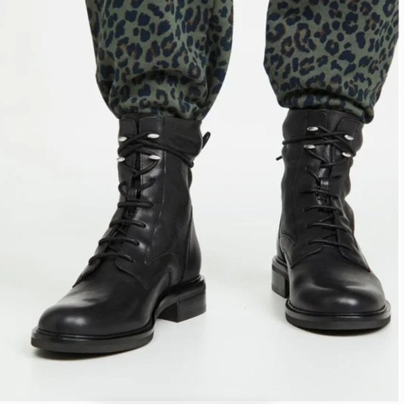 Rag & Bone Leather Lace up boots NIB 7.5 - Picture 1 of 5